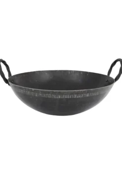 Mittelalterliche Eisenpfanne mit 2 Griffen