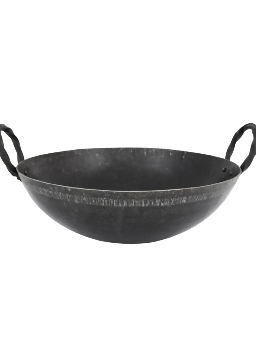 Mittelalterliche Eisenpfanne mit 2 Griffen