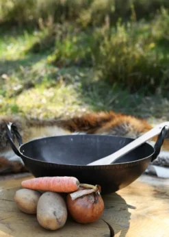 Mittelalterliche Eisenpfanne mit 2 Griffen