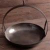 Mittelalterliche Hängepfanne aus Stahl