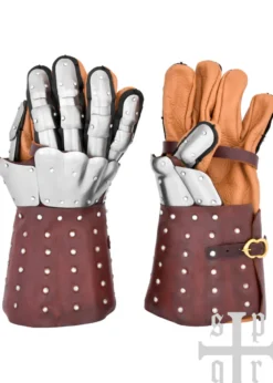 Mittelalterliche Panzerhandschuhe, Schlacht von Visby, 14. Jh., versch. Farben