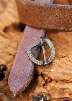 Mittelalterliche Riemenschnalle aus Messing