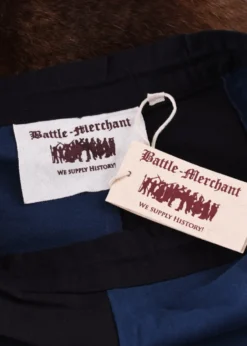 Mittelalterlicher Rock, weit ausgestellt, schwarz/blau