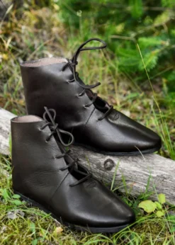 Mittelalterliche Schnürschuhe, halbhoch