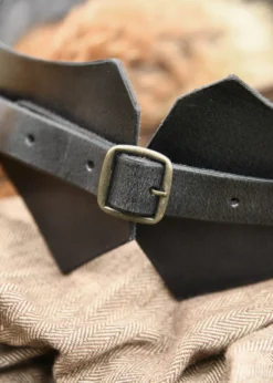 Mittelalter Miedergürtel aus Leder, schwarz