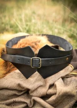 Mittelalter Miedergürtel aus Leder, schwarz