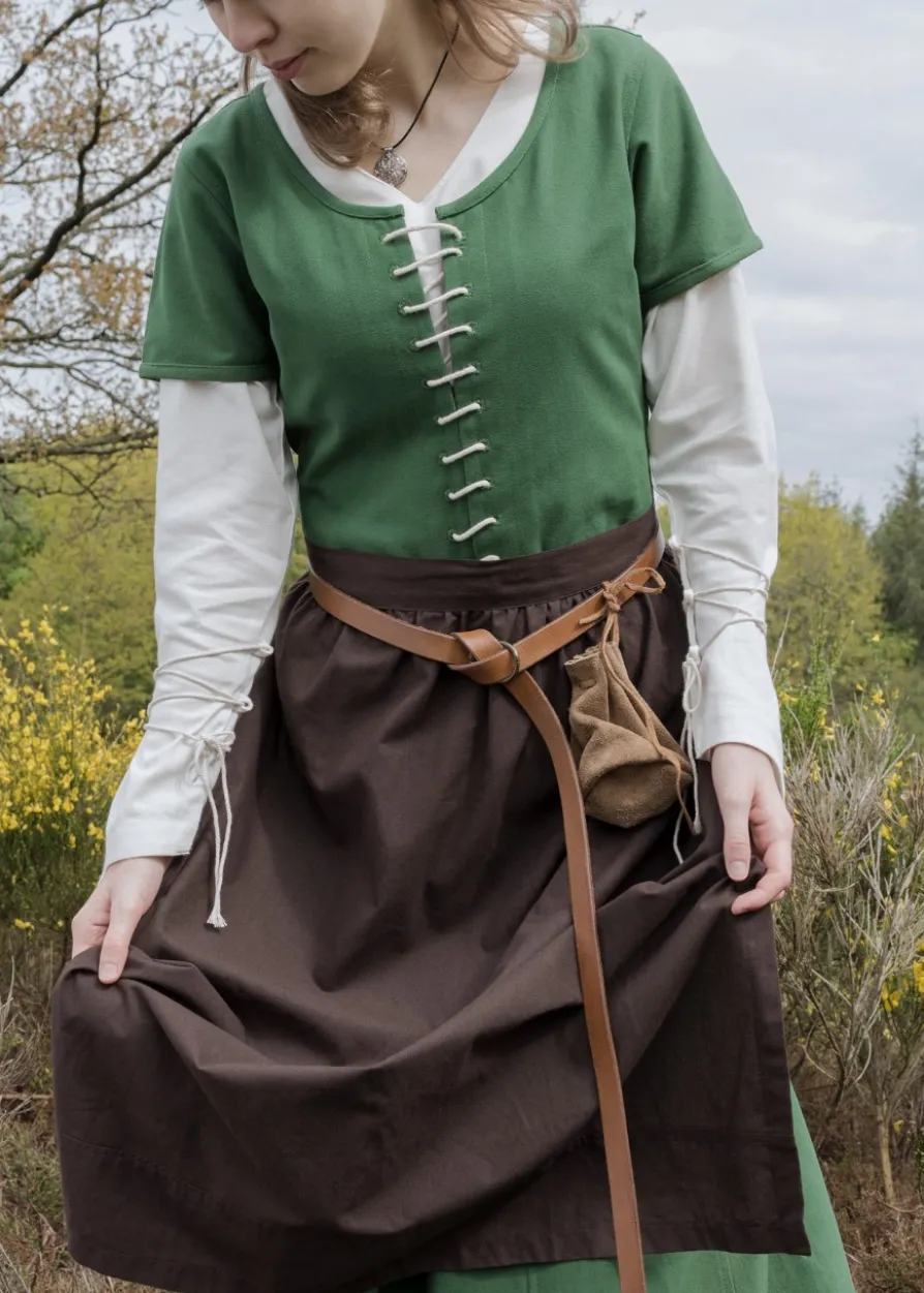 Mittelalter Schürze, braun
