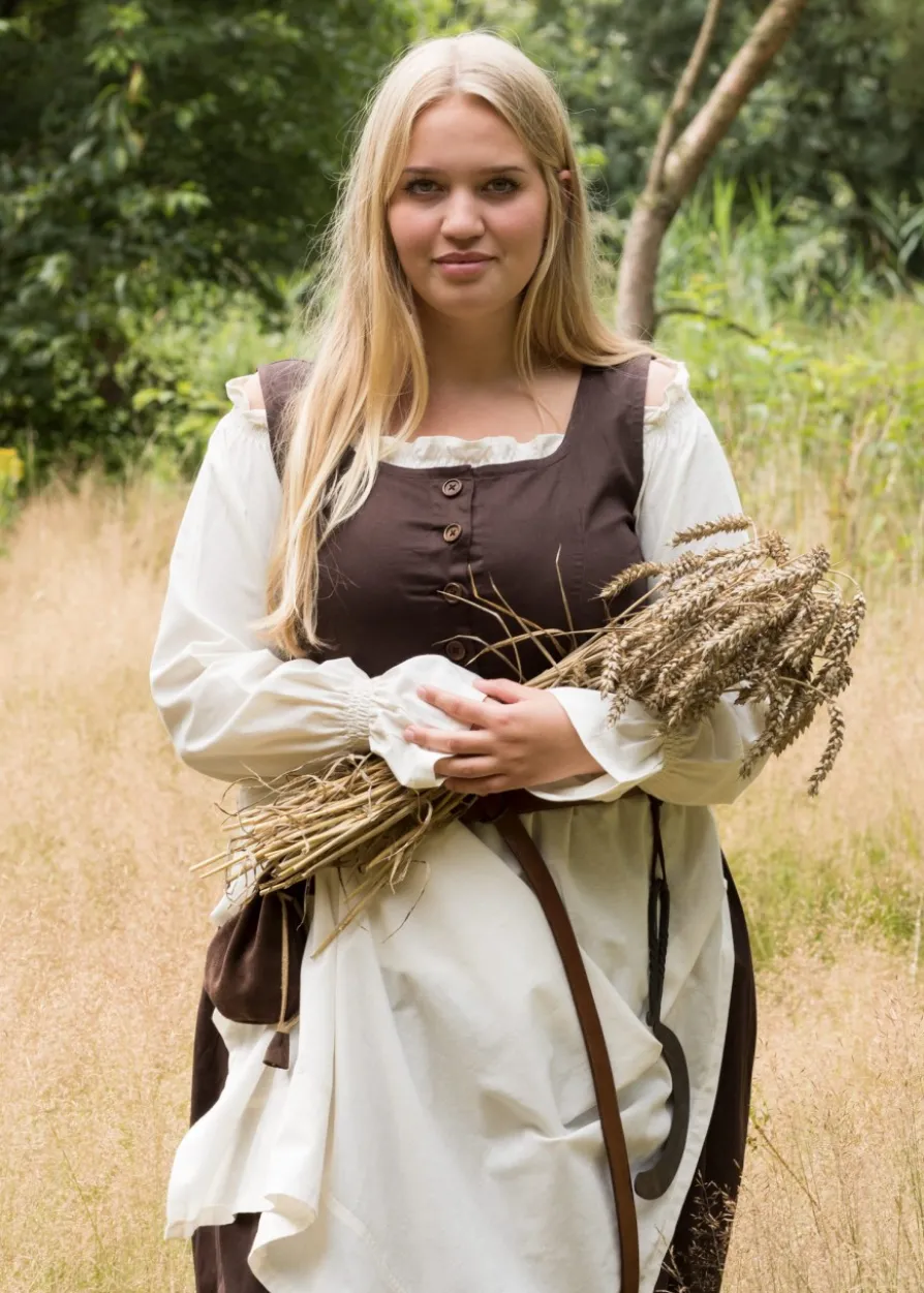 Mittelalter Schürze, natur
