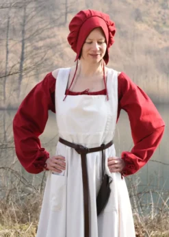 Mittelalter-Schürze Ruth, natur, One-Size