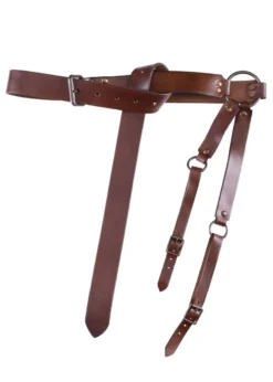Mittelalter Schwertgürtel aus braunem Leder