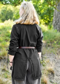 Mittelalter Tunika Yrsa, Used-Look, schwarz
