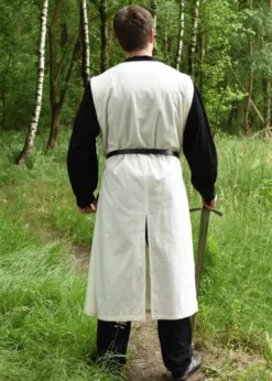 Mittelalter Wappenrock, Templer, natur/rot
