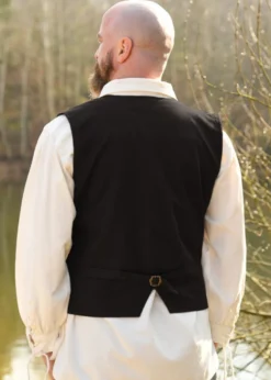 Mittelalter Weste Lasse, schwarz