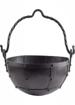 Mittlerer vernieteter Lagertopf, ca. 9 Liter