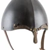 Nasalhelm mit Keltischen Motiven, Stahl mit Antik-Finish