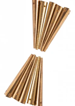 Nestelspitzen aus Messing, gerader Rand, 10 Stück