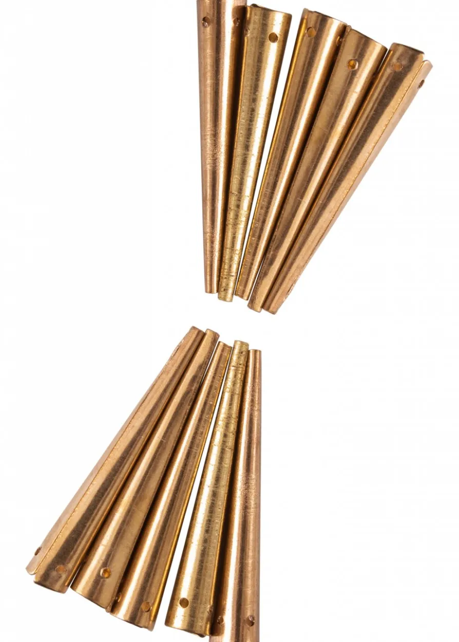 Nestelspitzen aus Messing, gerader Rand, 10 Stück