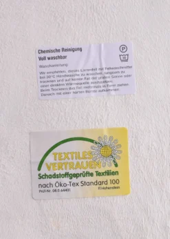 Neuseeländisches Schaffell, weißgründig mit naturfarbenen Spitzen, ca. 90 cm