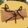 Normannenschild, Holz, grün-gelb