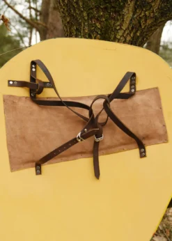 Normannenschild, Holz, grün-gelb