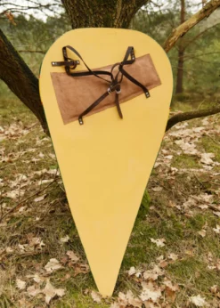Normannenschild, Holz, grün-gelb