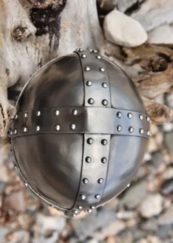 Normannischer Spangenhelm mit Gesichtsplatte, 1,6 mm Stahl