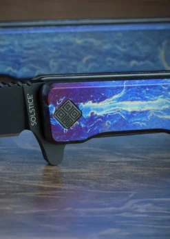 Ocaso Knives, SOLSTICE TITAN ELOXIERT, SCHWARZ, Taschenmesser