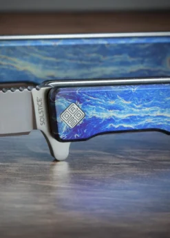 Ocaso Knives, SOLSTICE TITAN ELOXIERT, SATINIERT, Taschenmesser