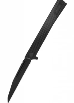 Ocaso Knives SOLSTICE, Wharncliffe, Karbon, schwarz, Taschenmesser