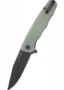 Ocaso Knives STRATEGY, Jade G10 & schwarzem PVD, Taschenmesser