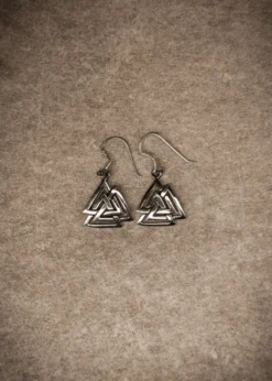 Ohrringe aus Silber - Valknut, Paar