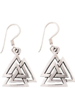 Ohrringe aus Silber - Valknut, Paar