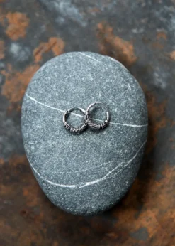 Ohrringe aus Silber, Wikinger Creolen, Paar