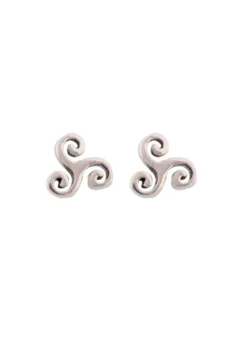 Ohrstecker aus Silber - Triskele, Paar