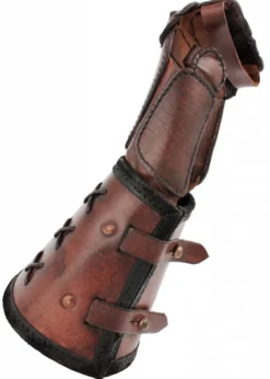 Panzerhandschuh aus Leder, Linke Hand