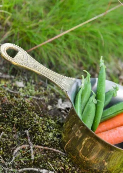 Patera, römische Lagerpfanne, verzinntes Messing