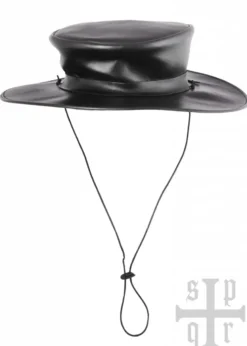 Pestdoktor Set - Maske und Hut aus Leder