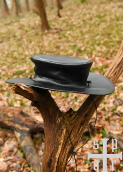 Pestdoktor Set - Maske und Hut aus Leder