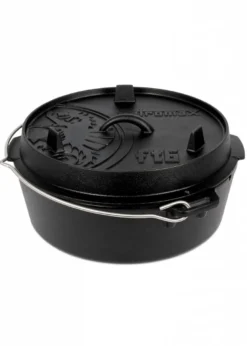 Petromax Dutch Oven ft6, 5,5l, planer Boden