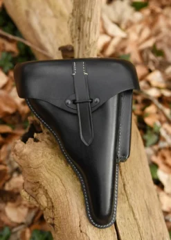 P38 Holster Pistolenholster Pistole Wehrmacht Weltkrieg WWII, schwarz