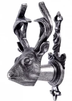 Pistolen-Wandhalter, Hirschkopf, 2er Set