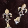 Pistolen-Wandhalter, Lilie, Messing, 2er Set