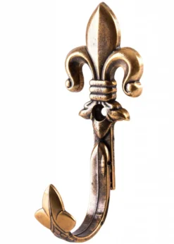Pistolen-Wandhalter, Lilie, Messing, 2er Set
