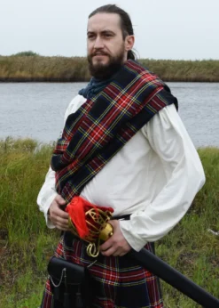 Plaid / Schal, Tartan, ca. 234 x 137 cm (92 x 54 in.)