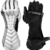 Plattenhandschuhe, blank, vernietet und vernäht, mit Mängeln