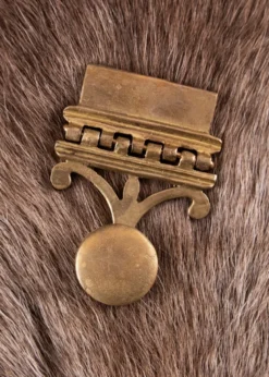 Pugio-Halter für Römergürtel, Vindonissa-Muster, Messing, Paar