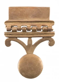 Pugio-Halter für Römergürtel, Vindonissa-Muster, Messing, Paar
