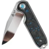 QSP, Nebula Blue Shredded Carbon Fiber Handle, Taschenmesser