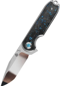 QSP, Nebula Blue Shredded Carbon Fiber Handle, Taschenmesser