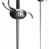 Rapier mit geriffeltem Griffkorb